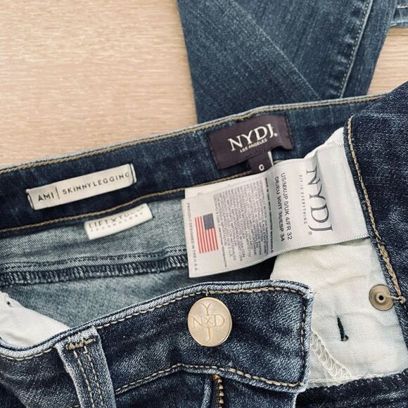 NYDJ Ami Skinny Legging High Rise Denim Jeans 0 - Picture 3 of 5